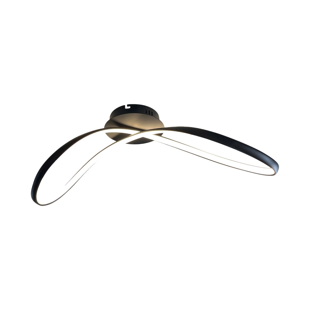 Plafoniera LED moderna Infinity nera 21W 4000K Milagro