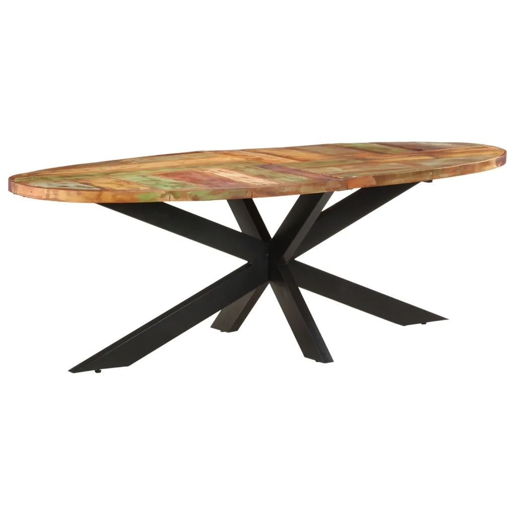 Tavolo da Pranzo 240x100x75 cm in Legno Massello di Recupero cod mxl 62550