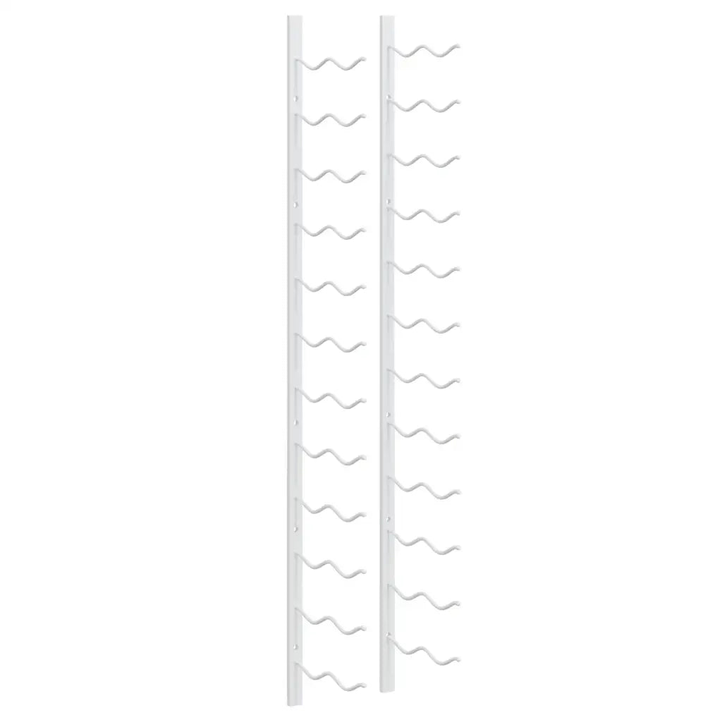Portavini da Parete per 24 Bottiglie Bianco in Ferro CFW9196162