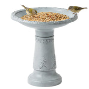Vasca per uccelli in resina per esterno ¨C zephmum ¨C Grigio, 51 cm