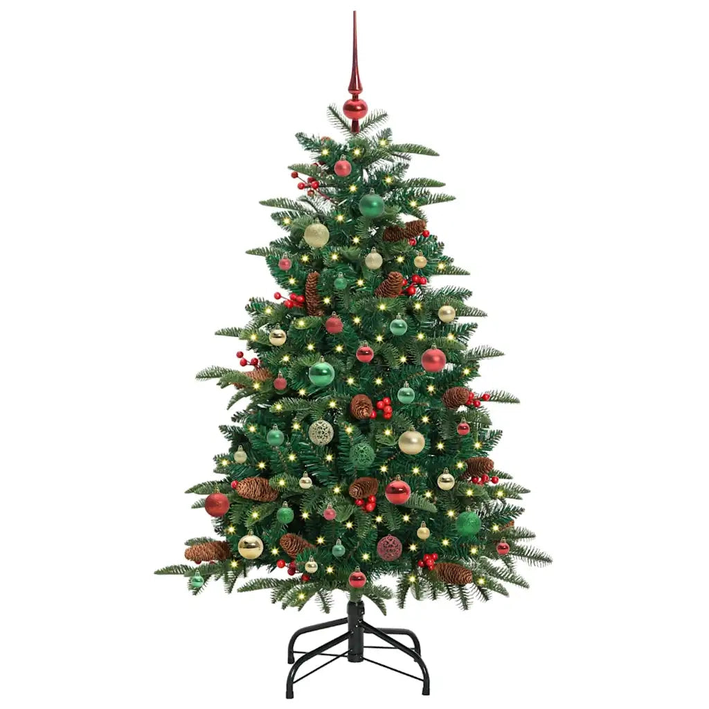 Albero di Natale Artificiale-Albero Natalizio con 150 LED Verde 150 cm 104087