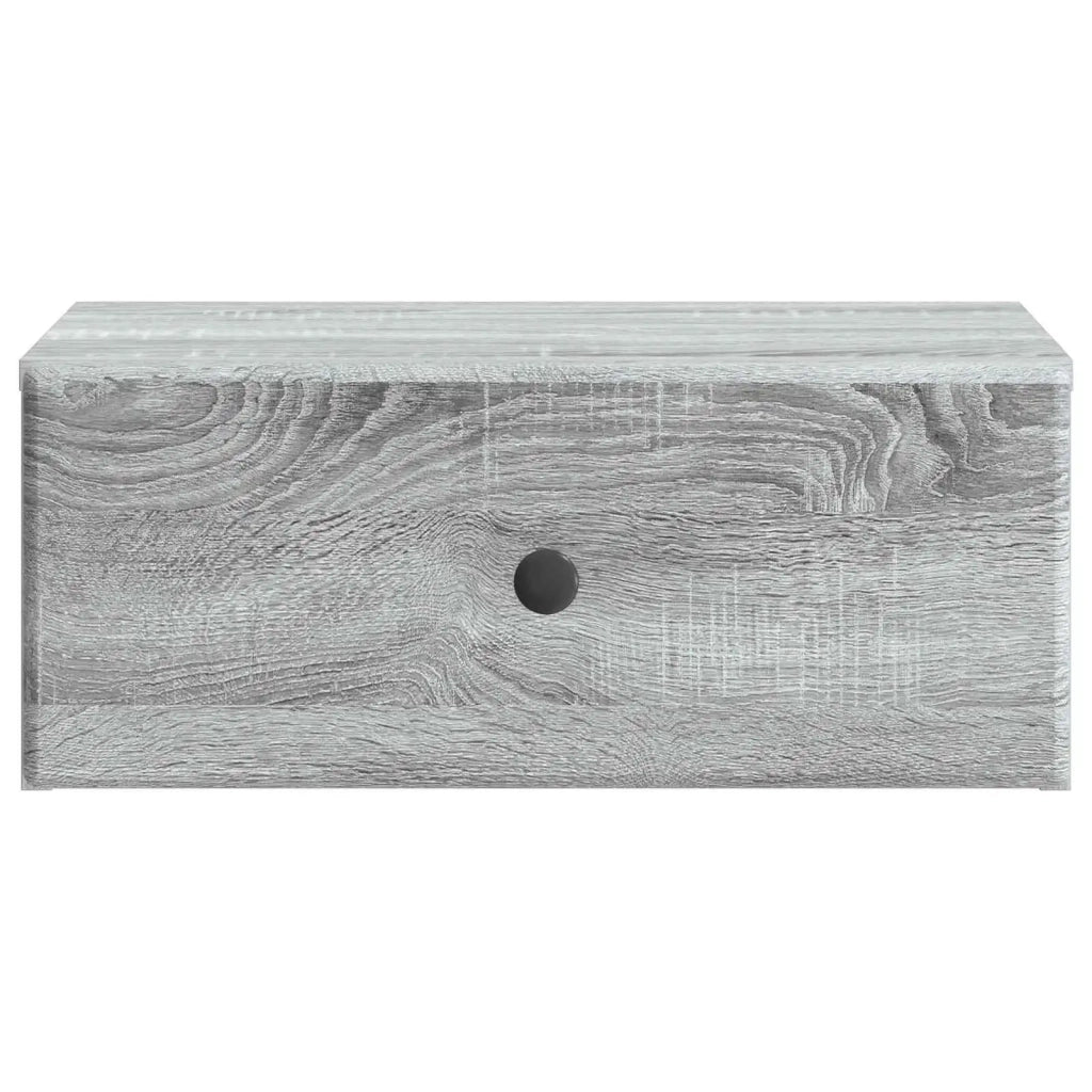 Mobiletto da notte a muro Grigio Sonoma 49 x 34,5 x 20 cm 899137