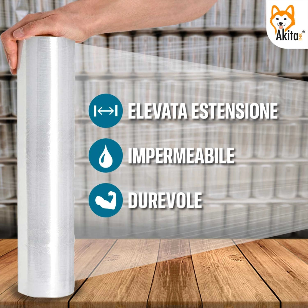 Akitaink Film Estensibile Trasparente 2,4 kg
