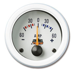 Amperometro a 12 volt colore bianco ad incasso per barca