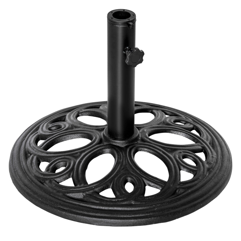 Piedistallo per parasole in ghisa ¨C zephmum ¨C nero, ? 45x33.5 cm, 11.5 kg