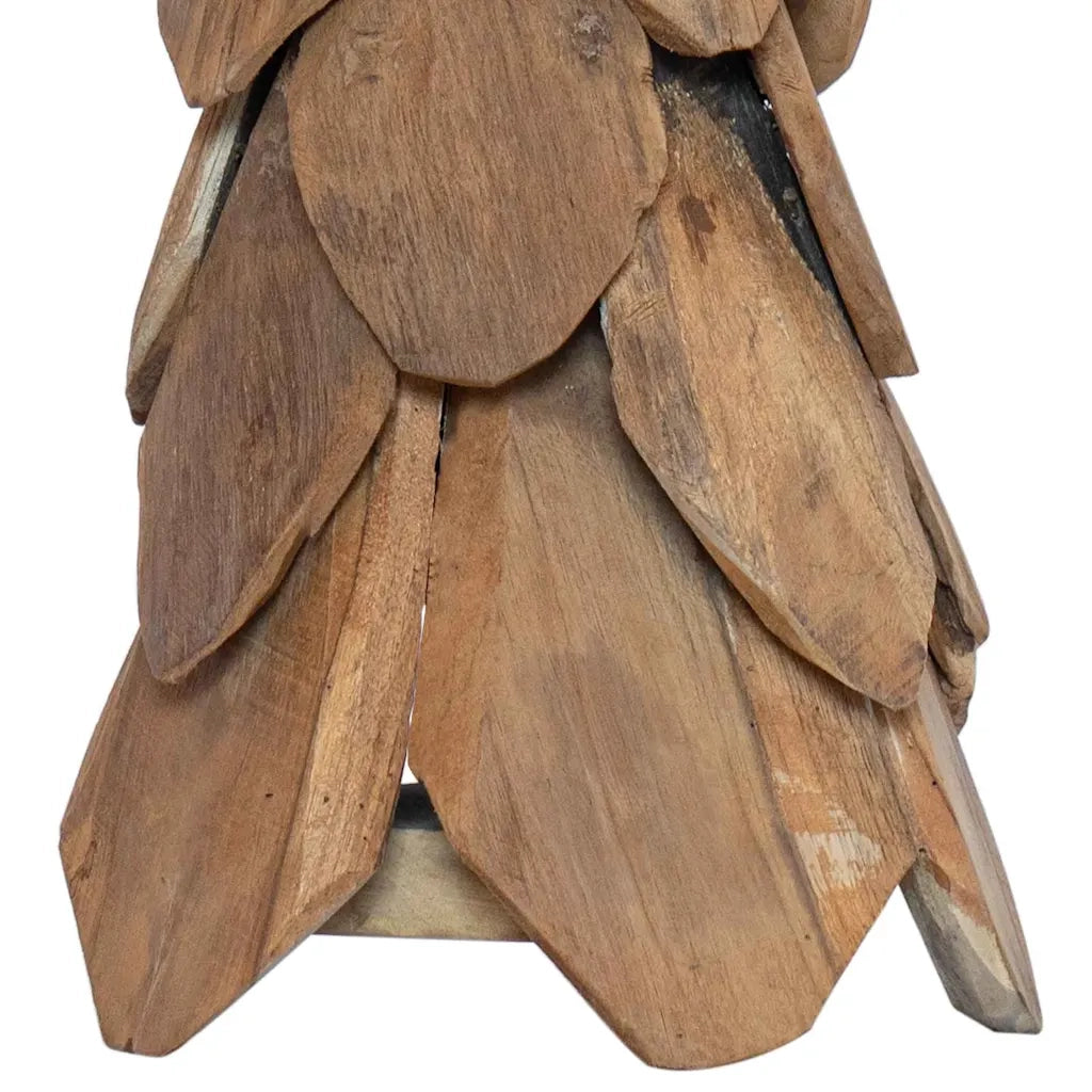 Albero di Natale Marrone 80 cm Legno massello di teak