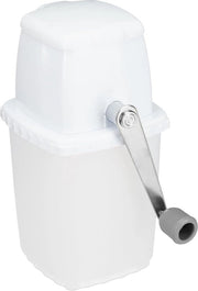 Crusher per mano con manico - Accessorio in plastica e acciaio inossidabile per ghiaccio schiacciato - Bianco/Grigio - Ideale per cocktail