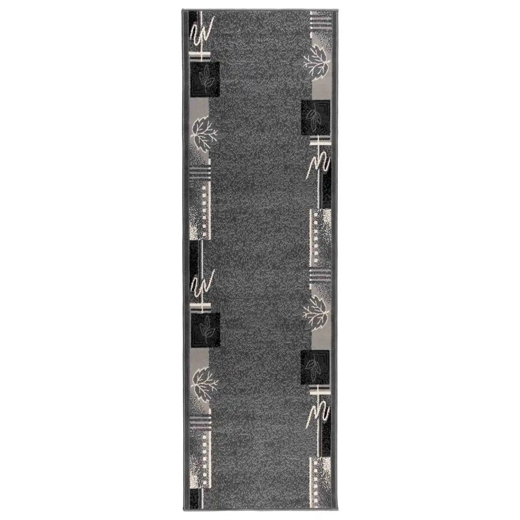 Tappeto Runner FLORNES Tessuto Grigio 100 x 250 cm PP 7 mm 42057312