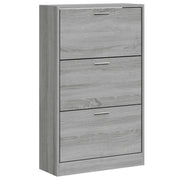 Scarpiera | Mobile per scarpe Grigio Sonoma 63x24x103 cm in Legno Multistrato