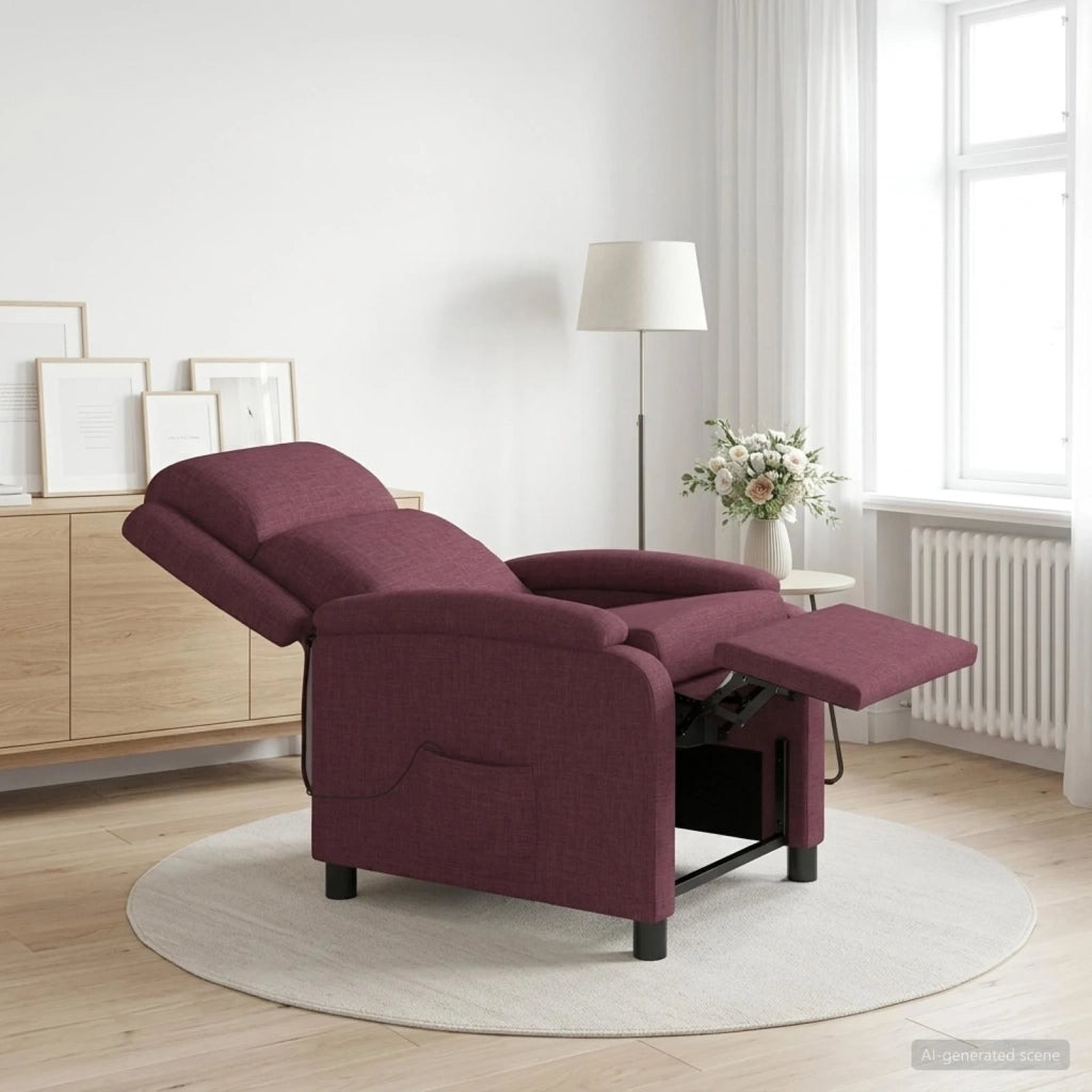 Divano Sedia-Poltrona Massaggiante Viola Tessuto 299304