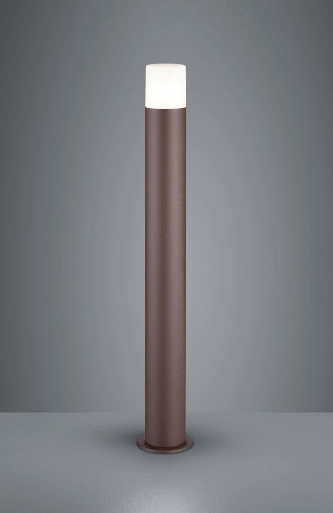 HOOSIC PALO ALTO DA ESTERNO FUSIONE DI ALLUMINIO COLORE RUGGINE H. 80CM 1 LUCE ATTACCO E27