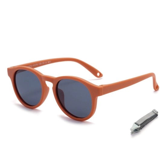 Zonnebrille per bambini - con montatura in silicone morbido - Protezione UV 400 - Adattabile con cinturino regolabile - Adatta per neonati e bambini fino a 36 mesi