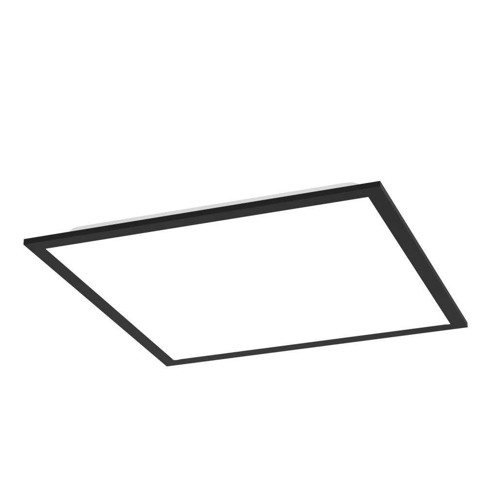 Plafoniera Moderna Moradillo Acciaio Nero Plastiche Bianche Led 18,8W 2300Lm
