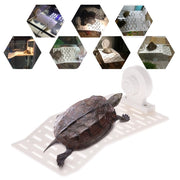 Trade Shop - Isola Galleggiante Plastica Con Ventosa Piattaforma Tartarughe Rettili Acquario -