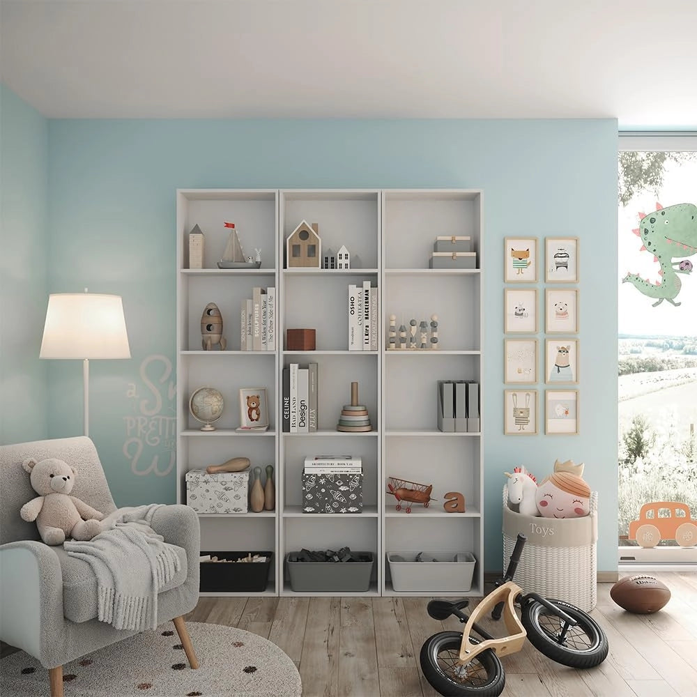 Ripiano laterale Elmo, Bianco, 50 x 200 cm