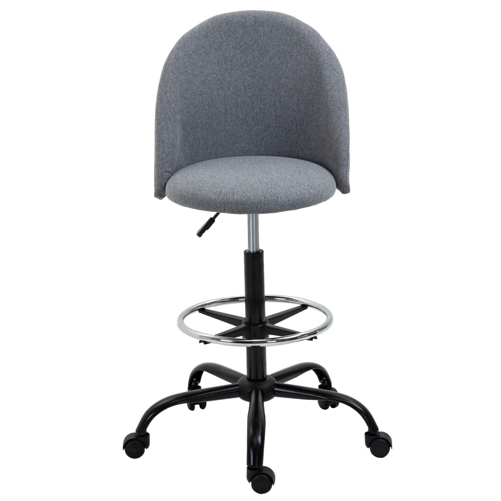 Sgabello da ufficio regolabile in altezza 105-125 cm ¨C Xylo ¨C grigio lino