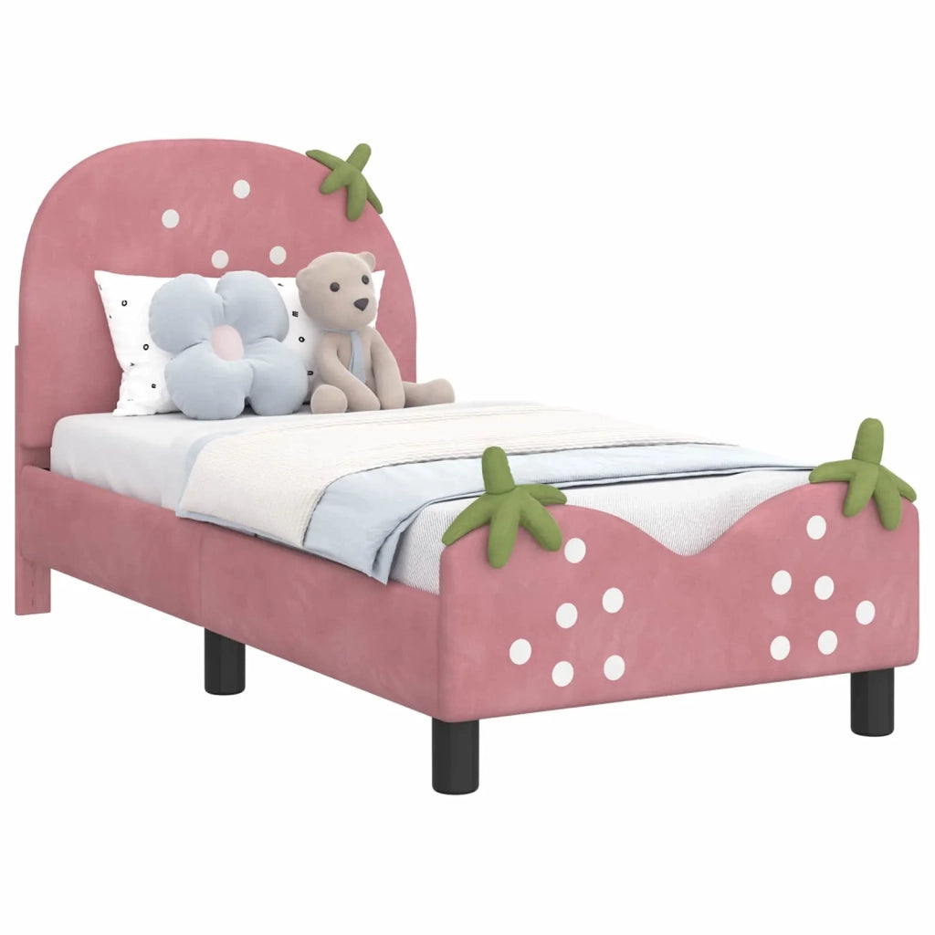 Struttura letto per bambini con testata-Giroletto per bambini Rosa 70 x 140 cm 148761