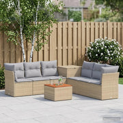 Set di divani 8 pz Beige e Grigio Chiaro 3448289