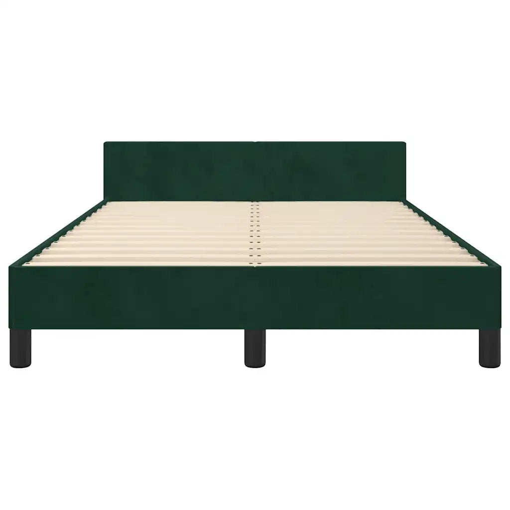 Giroletto senza Materasso Verde Scuro 120x200 cm in Velluto 3125809