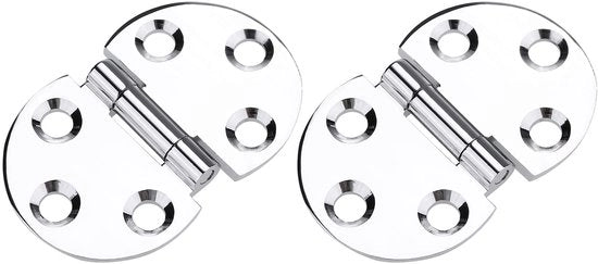 Scharniere a 180 gradi in rame - Placca di riparazione per scharniere - Scharniere per porte - Scharniere a molla - Scharniere di alta qualità - Dimensioni 45 x 30 x 1,5 mm - Scharniere per porte