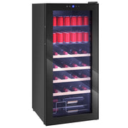Cantinetta Frigo per Vino ¨C zephmum ¨C Nero 43x45x94 cm