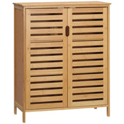 MOBILE BAGNO MODERNO A 2 ANTE CON 2 RIPIANI  68X32X86 CM COLOR LEGNO