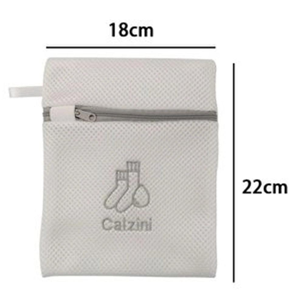 Trade Shop - Sacchetto Rete Per Lavanderia Lavatrice 18x22 Cm Biancheria Intimo Calzini 59374 -