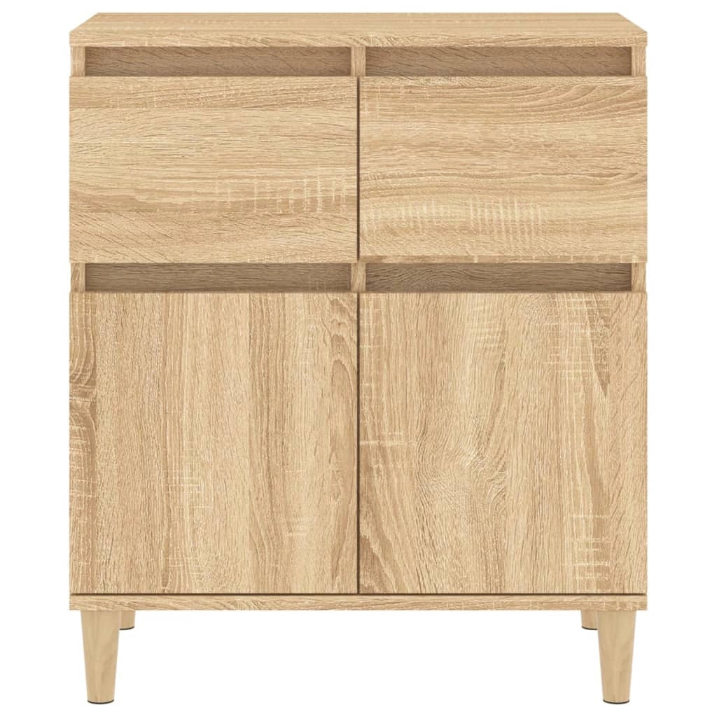 Buffet credenza cassettiera armadio mobile contenitore organizer cucina soggiorno rovere Sonoma 60 x 35 x 70 cm legno ingegnerizzato marrone 02_0031601