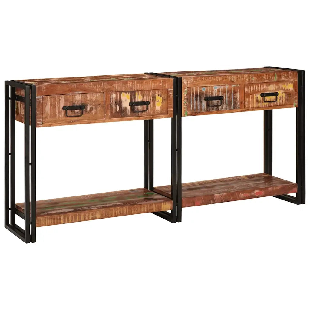 Tavoli consolle con cassetto 2 pcs Multicolore 161 x 33 x 75 cm 3324225