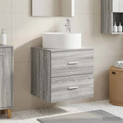 Mobile Lavabo da Parete Sonoma grigio 49,5 x 44,5 x 65,5 cm