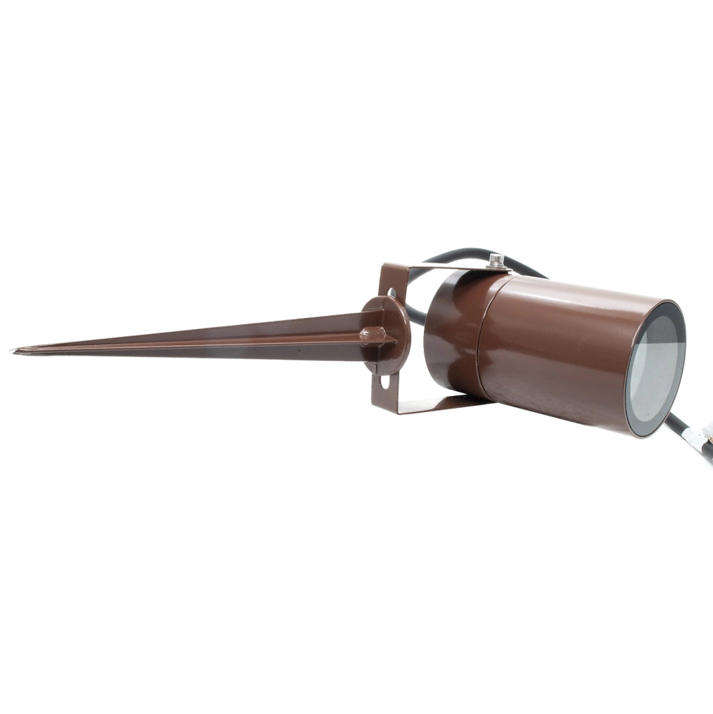 Faretto SPOT picchetto orientabile IP65 LED GU10 segnapassi impermeabile luci giardino alberi 230V COLORE CORTEN