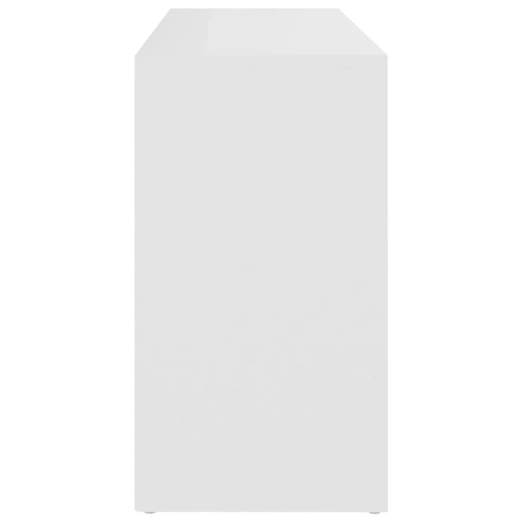 Panca portascarpe/stivali cassettiera scaffale mobiletto portaoggetti per ingresso 103 x 30 x 54,5 cm legno ingegnerizzato bianco 02_0022884