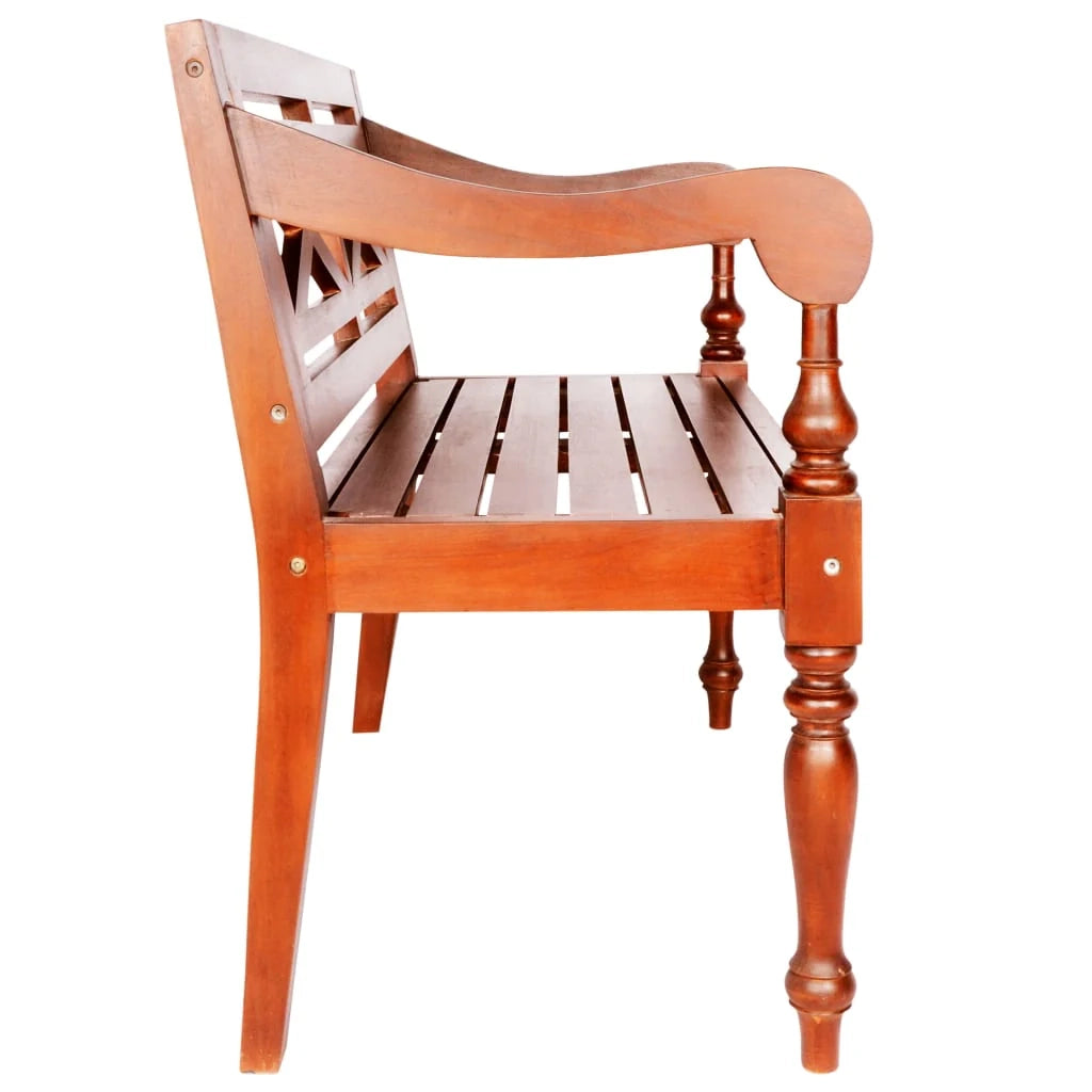 Panca/panca Batavia 98 x 50 x 82 cm legno massello di mogano marrone scuro 02_0010924