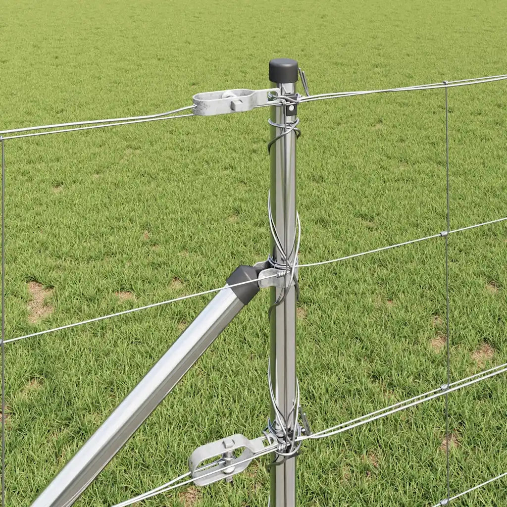 Palo della recinzione Zincato 100 x 0,8 m Acciaio
