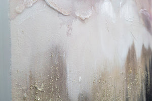 Dipinto su Tela Pink Mountain 80x2,7x60 cm in Legno di Pino e Canvas Multicolor