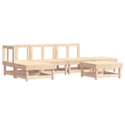 Set Salotto da Giardino 6 pz | Set di Mobili da Esterno in Legno Massello di Pino