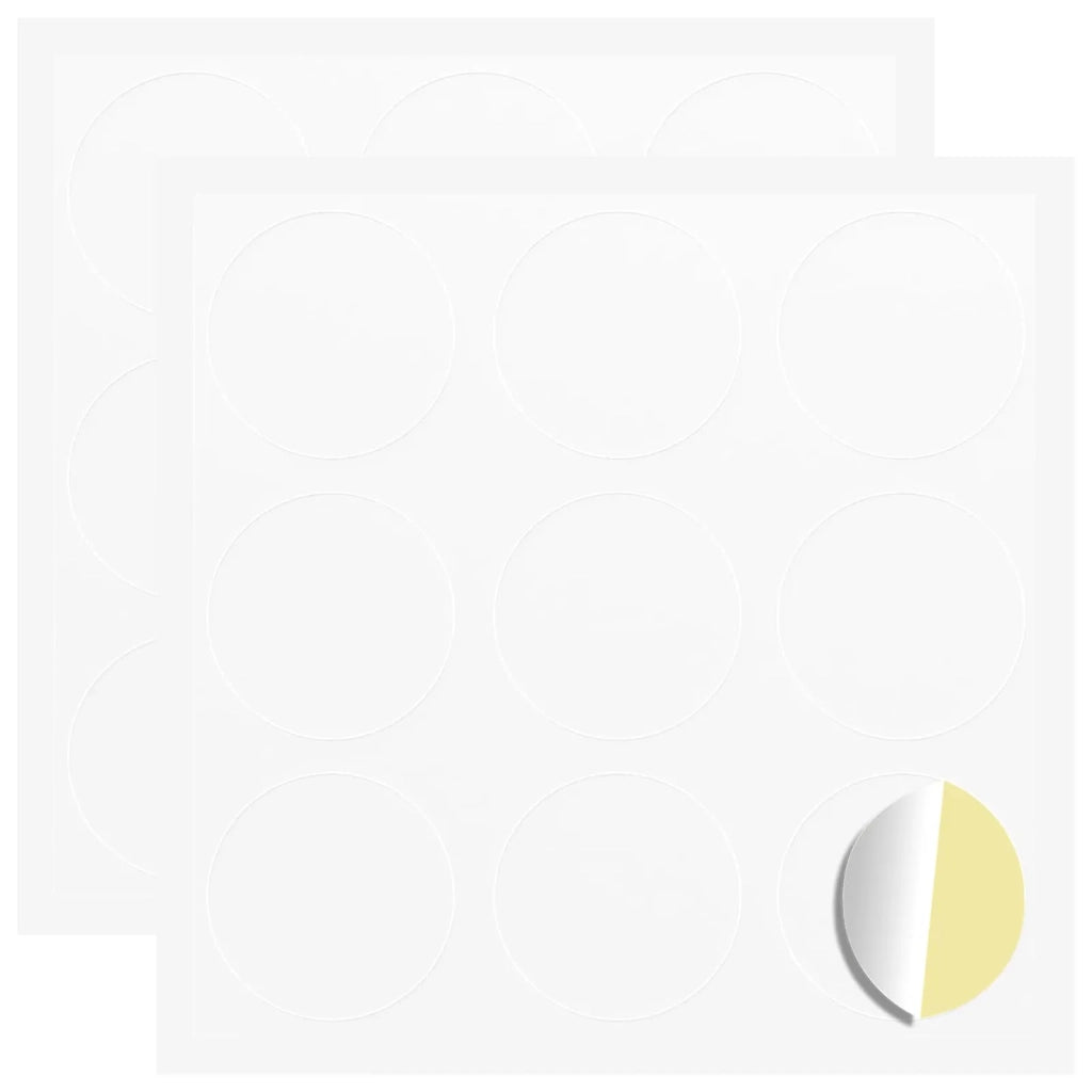 Adesivo 2 pcs Bianco Ø 20 x 0,5 mm Carta 864627