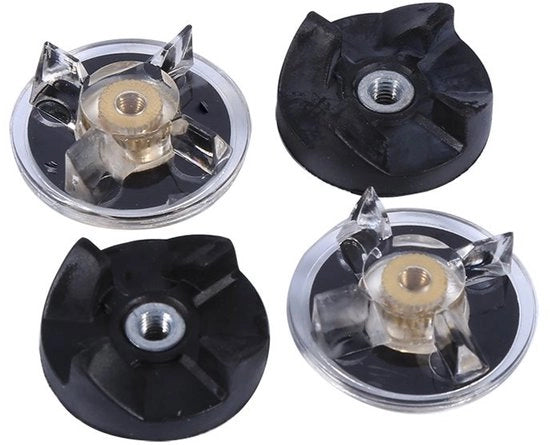 Set di sostituzione per basi di stand - 2 ruote in gomma - 2 acceleratori in plastica - compatibile con Magic Bullet - diametro 3-3,2 cm - altezza 1 cm - parti di blender