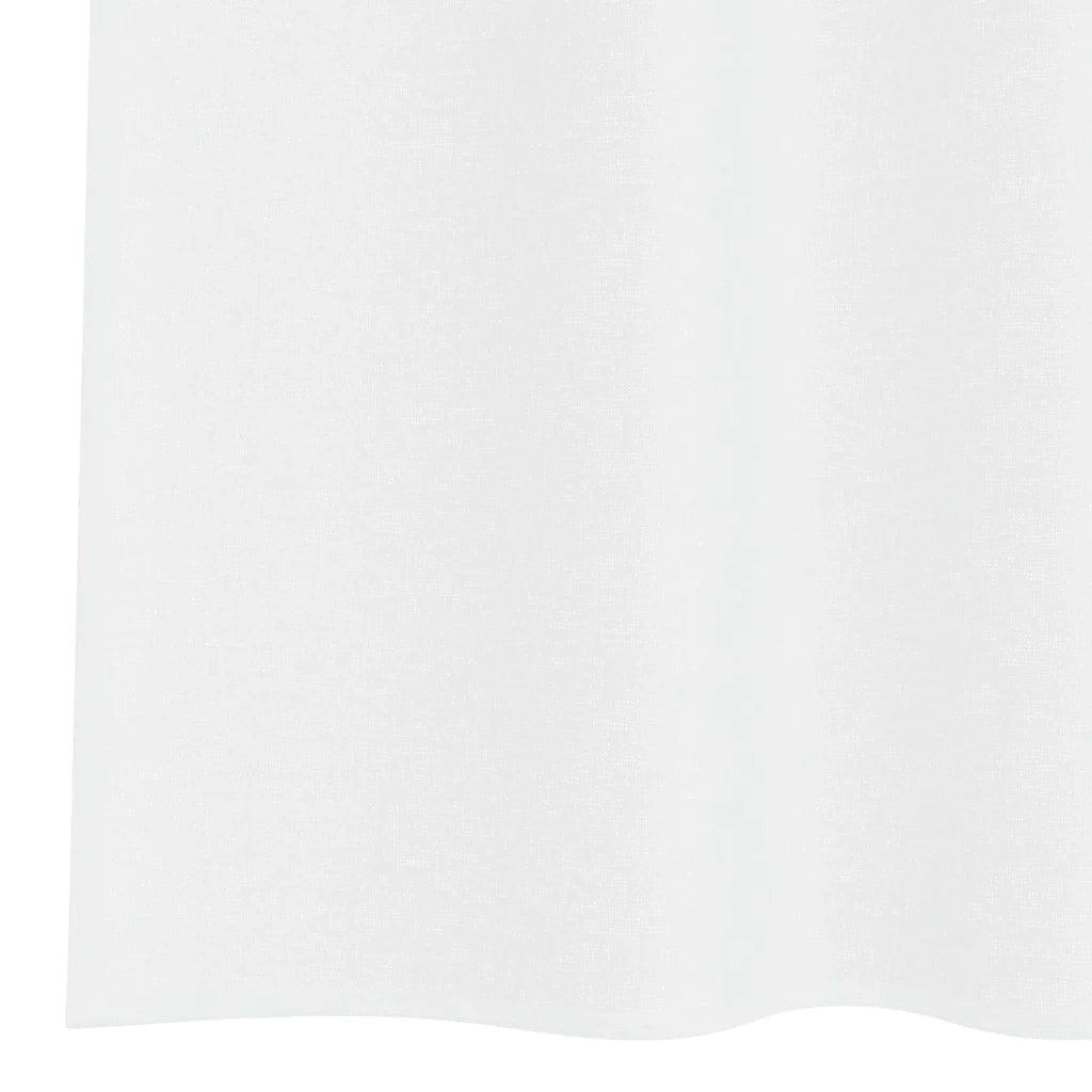 Tenda in Velo con tende 2 pcs Bianco 245 x 140 cm Poliestere 4108035