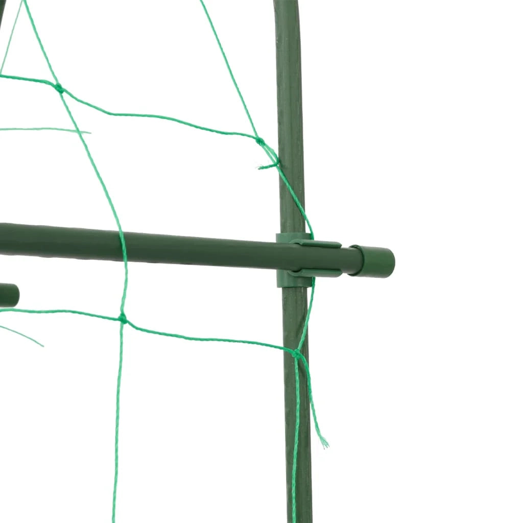 Traliccio da giardino regolabile a forma di U per piante rampicanti 181 x 31 x 182,5 cm acciaio verde 02_0056679