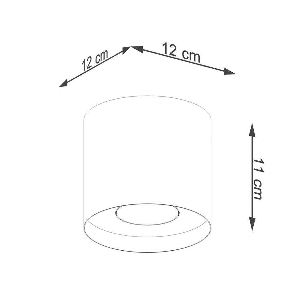 Spot soffitto tondo bianco Ø12 GU10 10W Kiruna Pure
