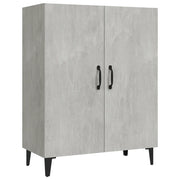Credenza-Buffet-Armadio da cucina Grigio Cemento 70x34x90 cm in Legno Multistrato