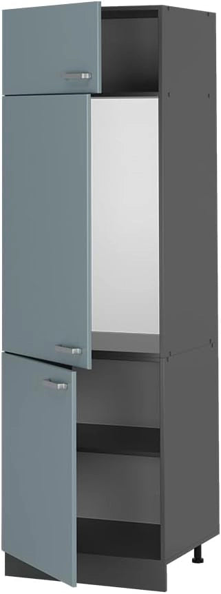 Armadio frigorifero R-Line, Grigio-blu, 60 cm, per la libera combinazione all'interno di sistemi cucina modulari