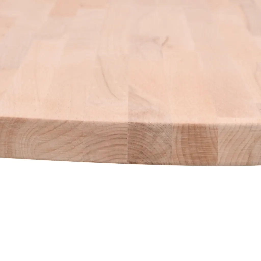 Piano per Tavolo Ã˜50x4 cm Rotondo in Legno Massello di Faggio