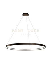 ANELLO LAMPADARIO A SOSPENSIONE BRONZO SPAZZOLATO DIAM.109cm 3000K 4258LM 65W DIMMERABILE