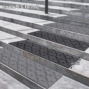 Pavimenti antiscivolo 76 x 21 cm - gradini per esterno - 2 pezzi - antiscivolo - gomma - pavimento di gradini - pavimento antiscivolo - pavimento per dentro e fuori - per cani anziani