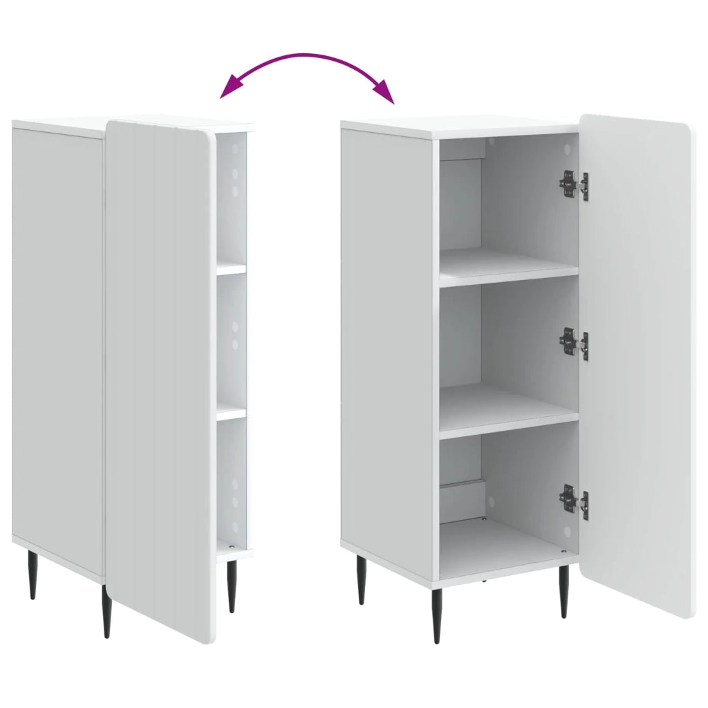 Credenza Bianco 34,5 x 33 x 92 cm Legno ingegnerizzato 894365