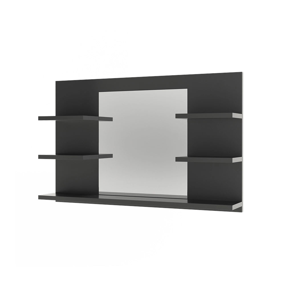 Vicco Specchio contenitore bagno Antracite 78 x 50 cm con ripiani