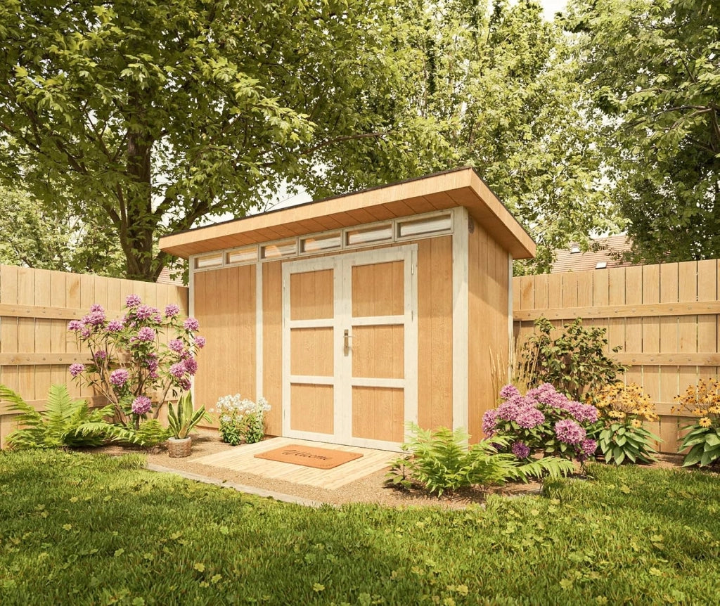 Casetta da Giardino di QUALIT? PREMIUM 4,3m?²-L161xW411cm - TIMBELA M902A