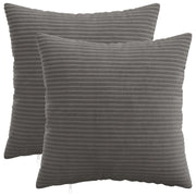 Federa 2 pcs HEERLEN Grigio Scuro 40 x 40 cm corduroy 908446